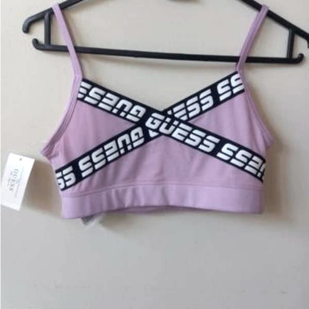 Guess Lavender Women's sport bra NWOT - Picture 3 of 3